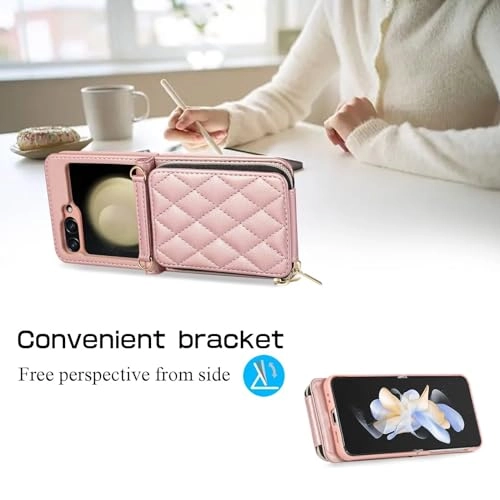 Miagon Folio Case for Samsung Galaxy Z Flip 5