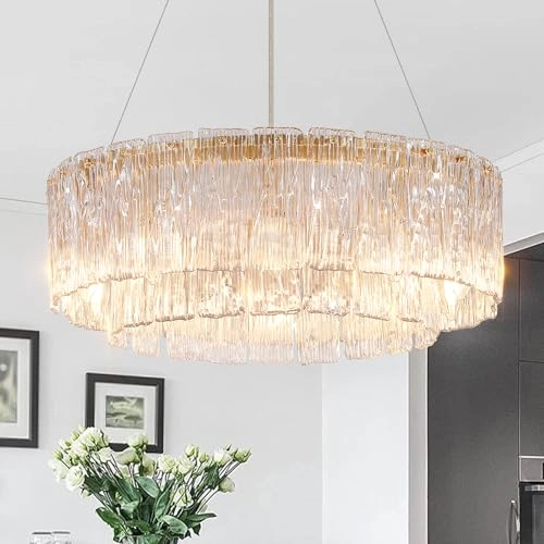 Crystal Glass Round Chandelier