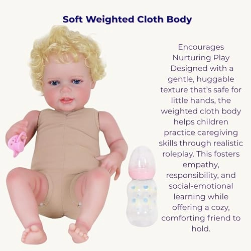 Galaxia Girl Toddler Doll - 21 inch Vinyl Rooted Blond Hair Blue Eyes Ages 14+