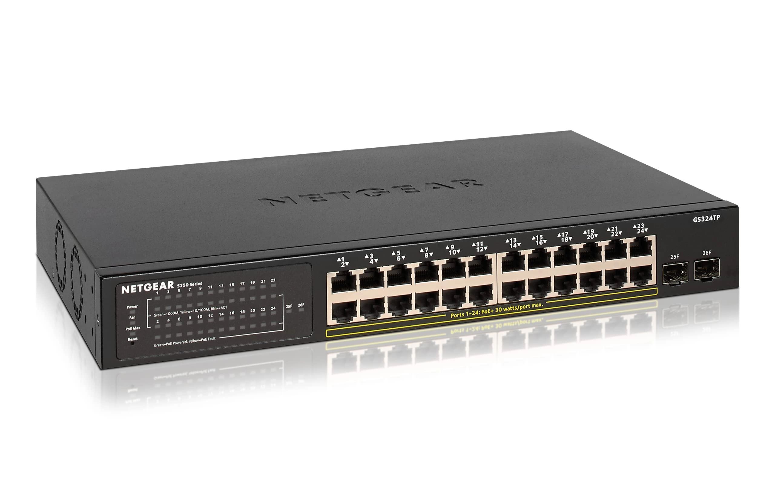 NETGEAR GS324TP-100NAS 26-Ports