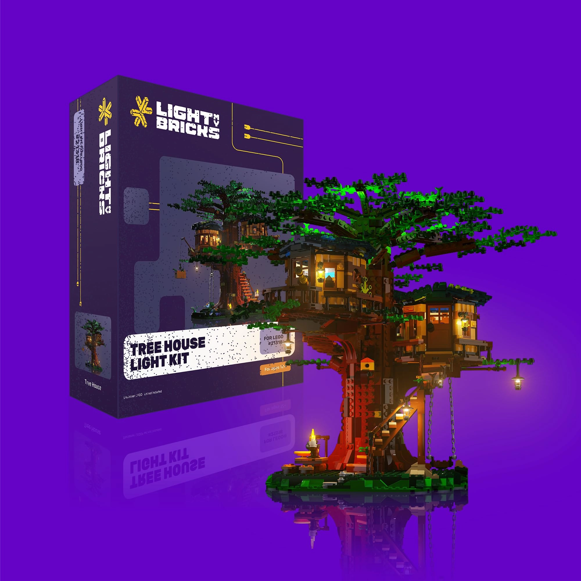 Light My Bricks 2.0 LED Light Kit - Lego Ideas Tree House 21318 USB Powered 20 Lights