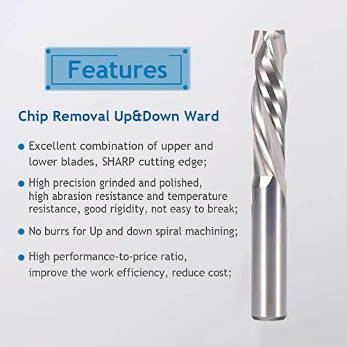 Carbide Compression Router Bit - 1/8 inch 1/8 inch Pack of 10