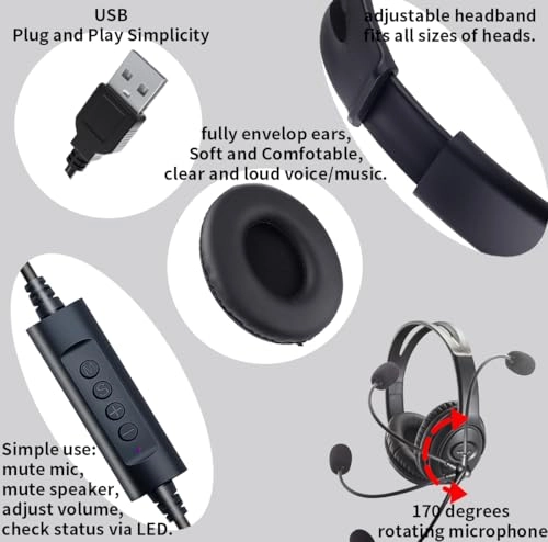 Computer Headset - Wired Headset