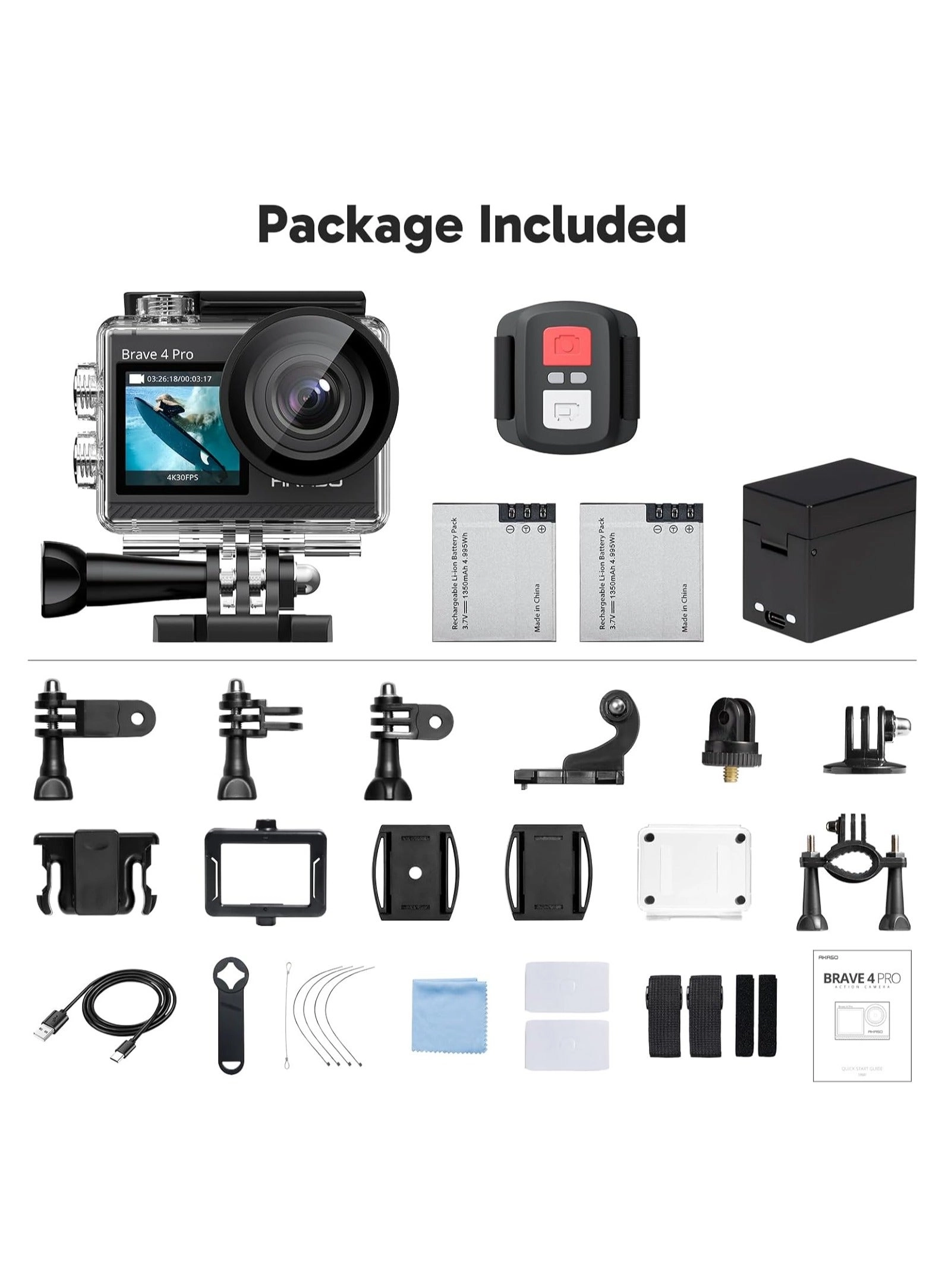 Brave 4 Pro 4K30 Bundle