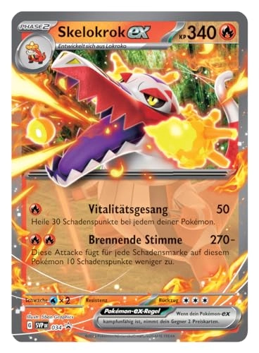 Paldea Partner: Skelokrok-ex - 1 Holographic Promo Card 4 Booster Packs