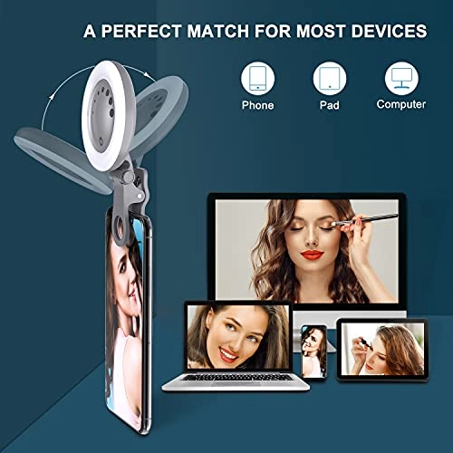 Selfie Ring Light - Clip Dimmable USB