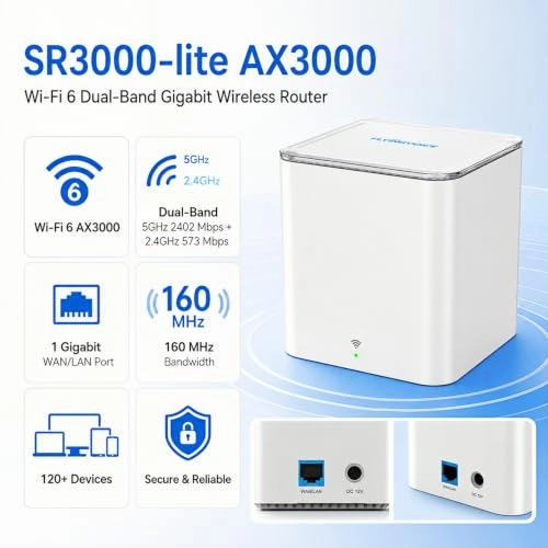 SR3000-LITE - 3000 Mbps Wi-Fi 6