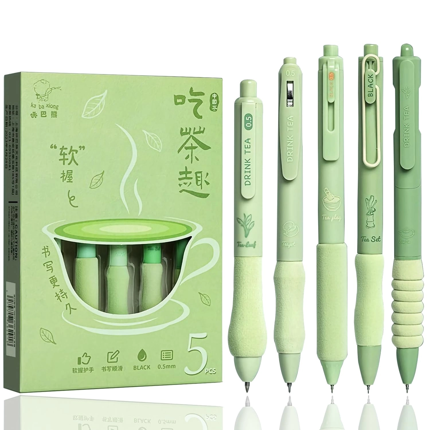 LSLSHY-US Cute Gel Pens - 5Pcs 0.5 Millimeters