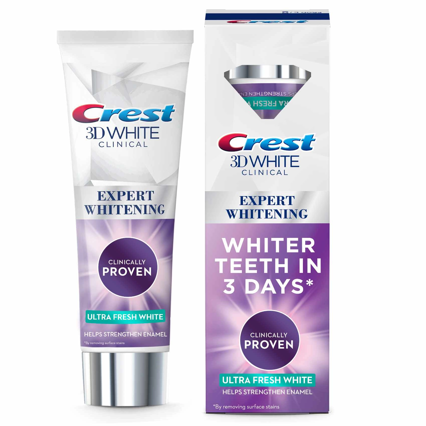 Crest 3D White Clinical Ultra Fresh Fluoride Toothpaste 75ml