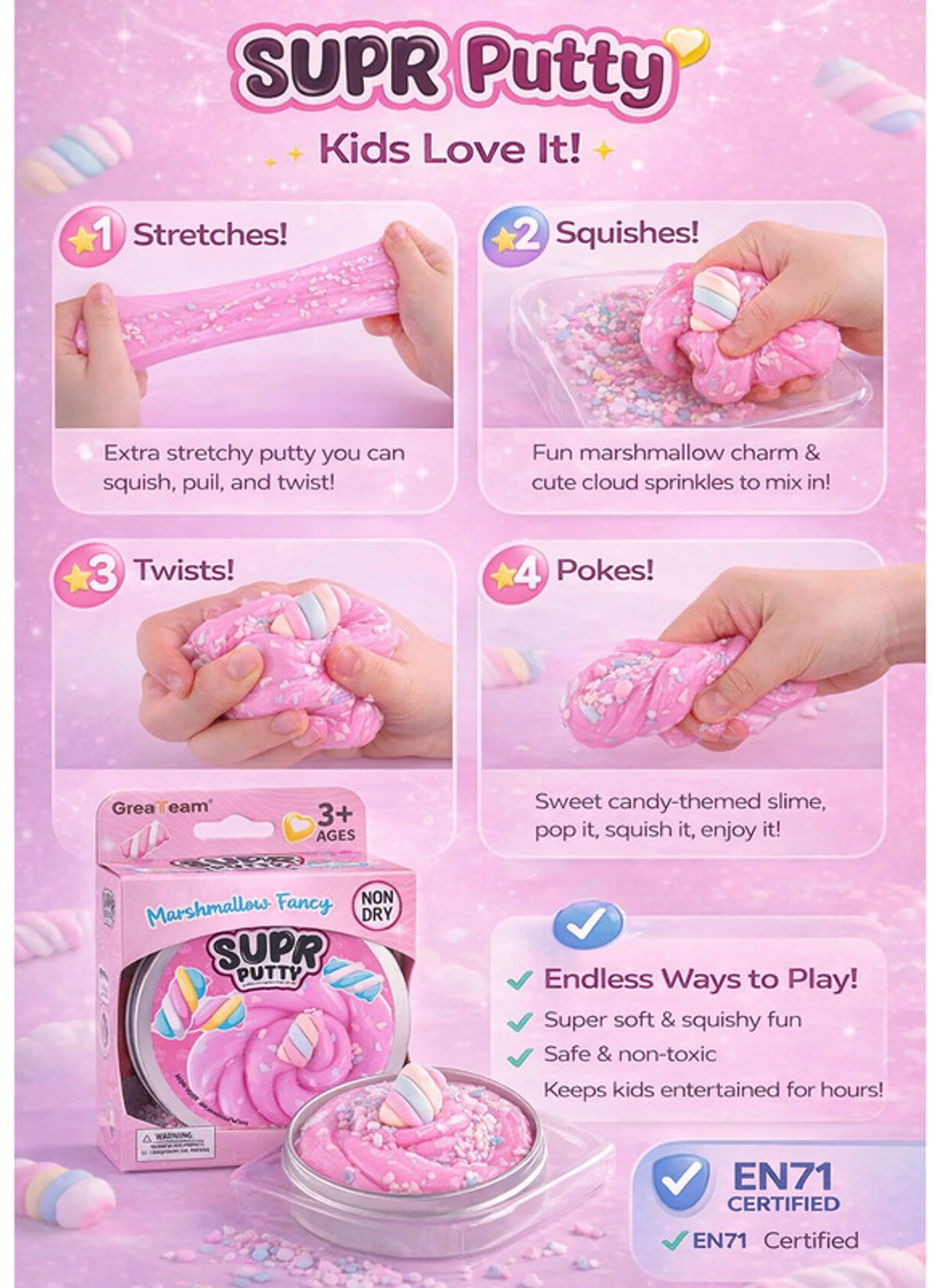 Super Putty Marshmallow Fancy - 3+ years