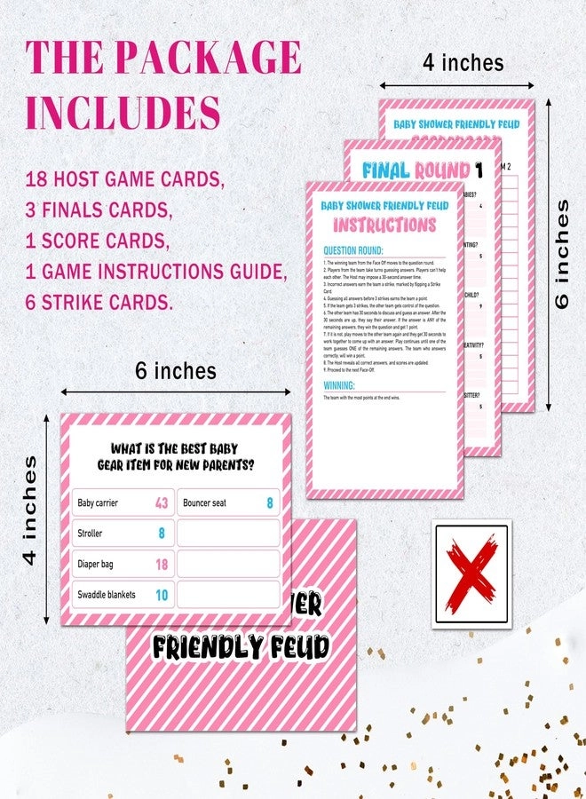 Baby Shower Friendly Feud Game