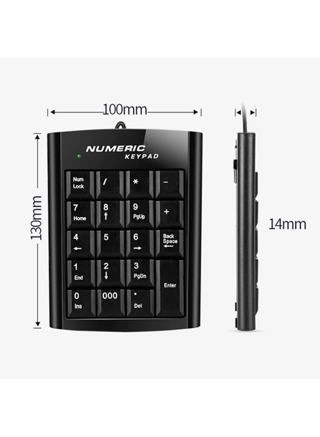 MC-051 - 19 Keys Wired USB Numeric Keyboard