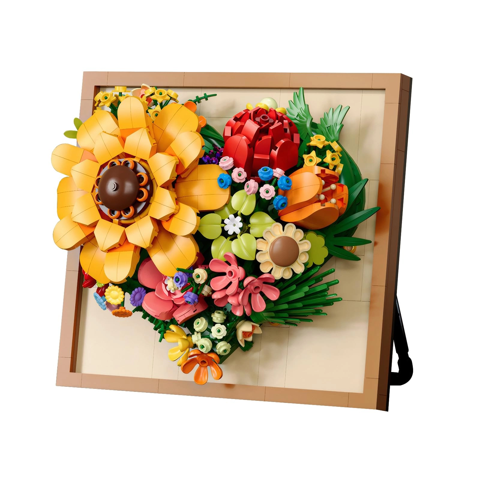 Bafeil Heart Flower Sunflower Building Set - Floral