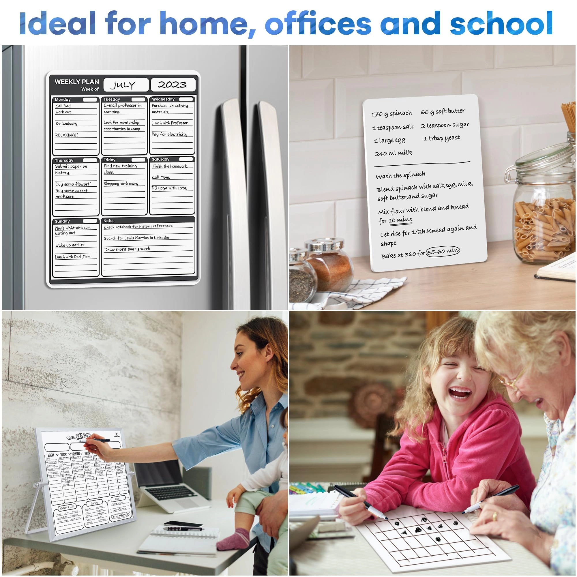 Magnetic Whiteboard Pens - 12 Colours Fine