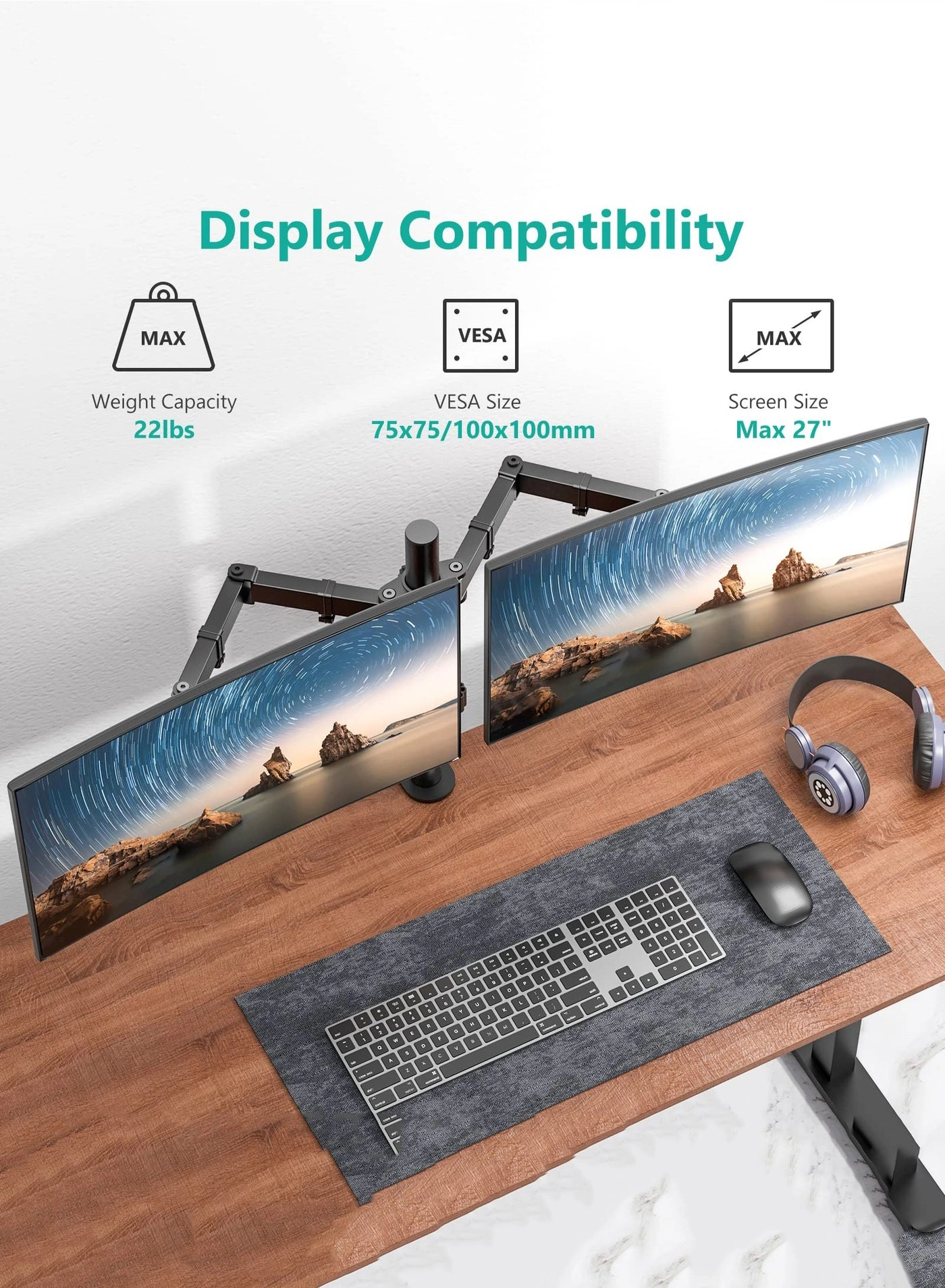 Z022 - Two Up to 27” 75x75mm and 100x100mm