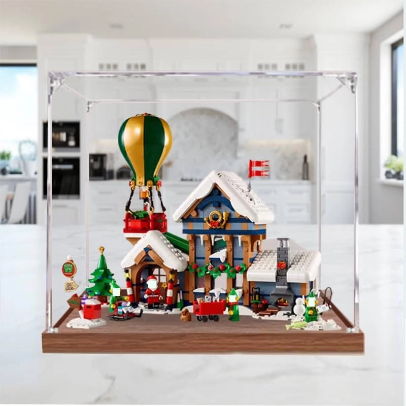 Clear Acrylic Display Case (10339) - Wood Bottom