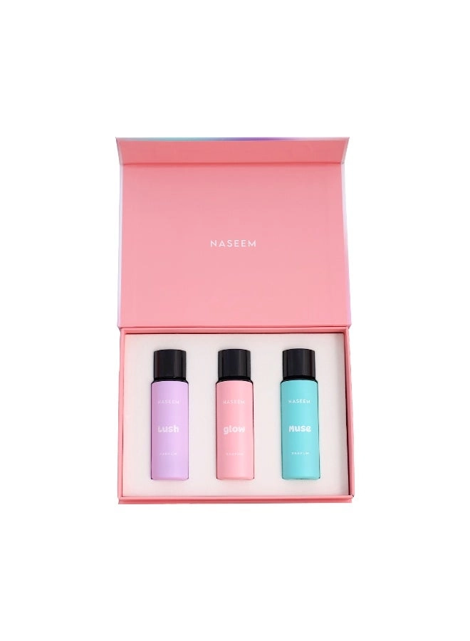Lush - Eau de Parfum 30ml + Glow - Eau de Parfum 30ml + Muse - Eau de Parfum 30ml