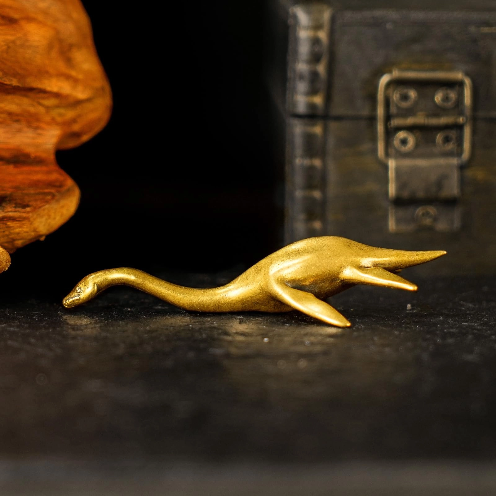 Loch Ness Monster Statue - Brass