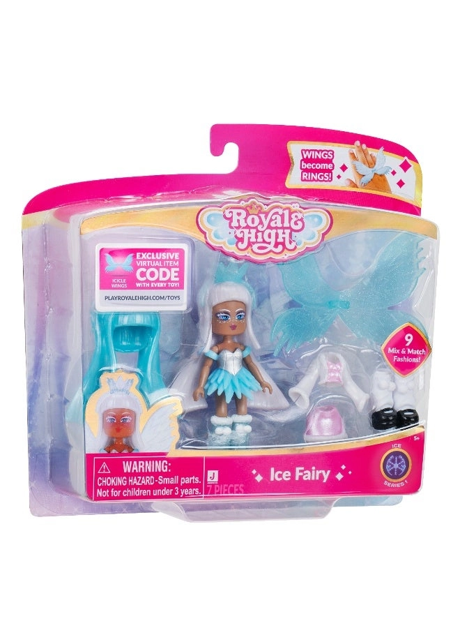Ice Fairy Doll Figure - 3-Inches Plastic Roblox Ages 5+