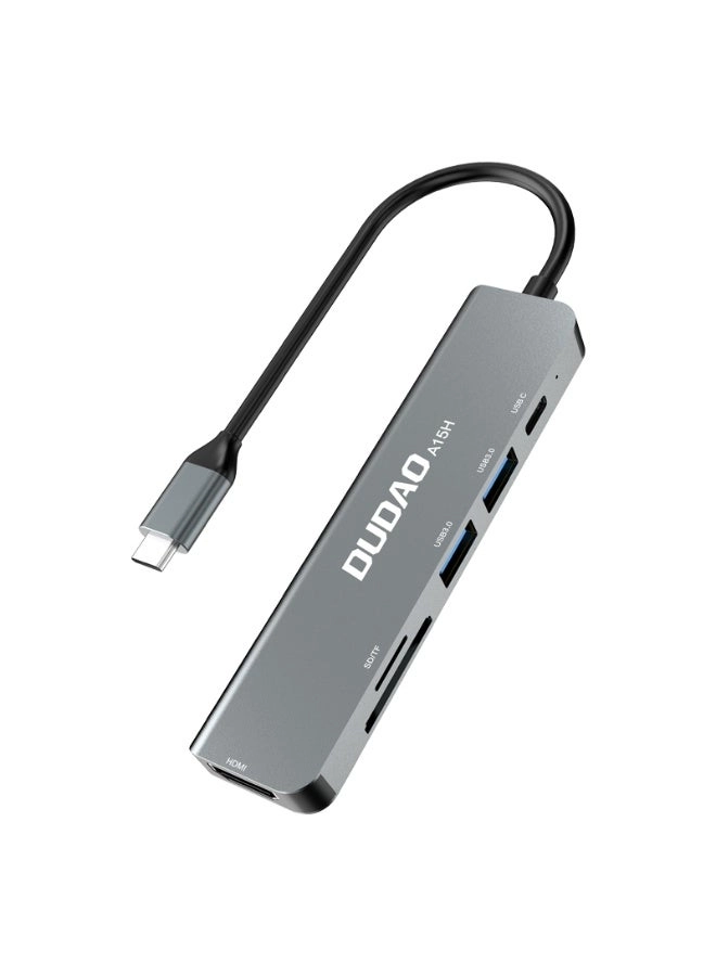 DUDAO USB C Hub - 6-IN-1 4K