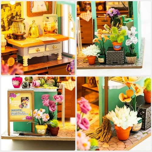 3D Wooden Puzzle Bookshelf Insert - Library of Books 1:24