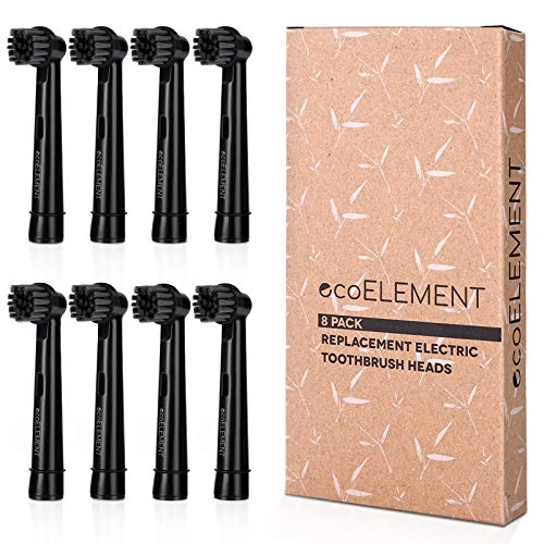 Eco Replacement Toothbrush Heads - 8 piece(s) Black