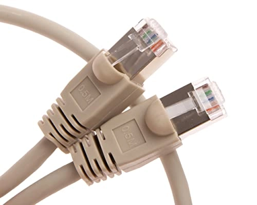 FTP Shielded Cat6 RJ45 Patch Cable - 0.5m