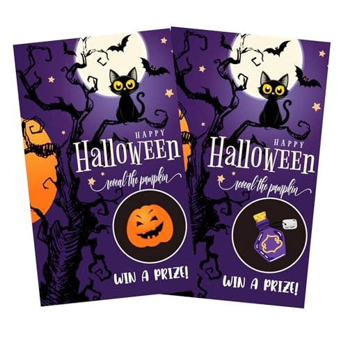 Halloween Scratch Off Cards - Adult 50