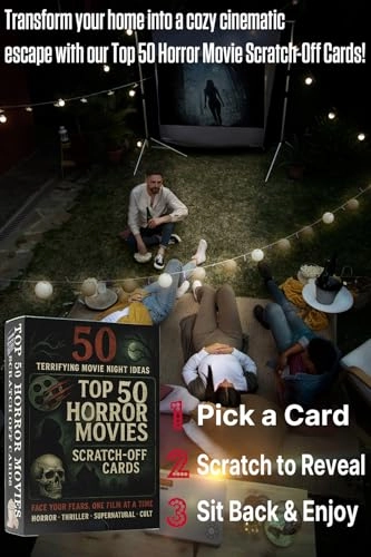 Horror Movies Scratch Off Cards - English Adult