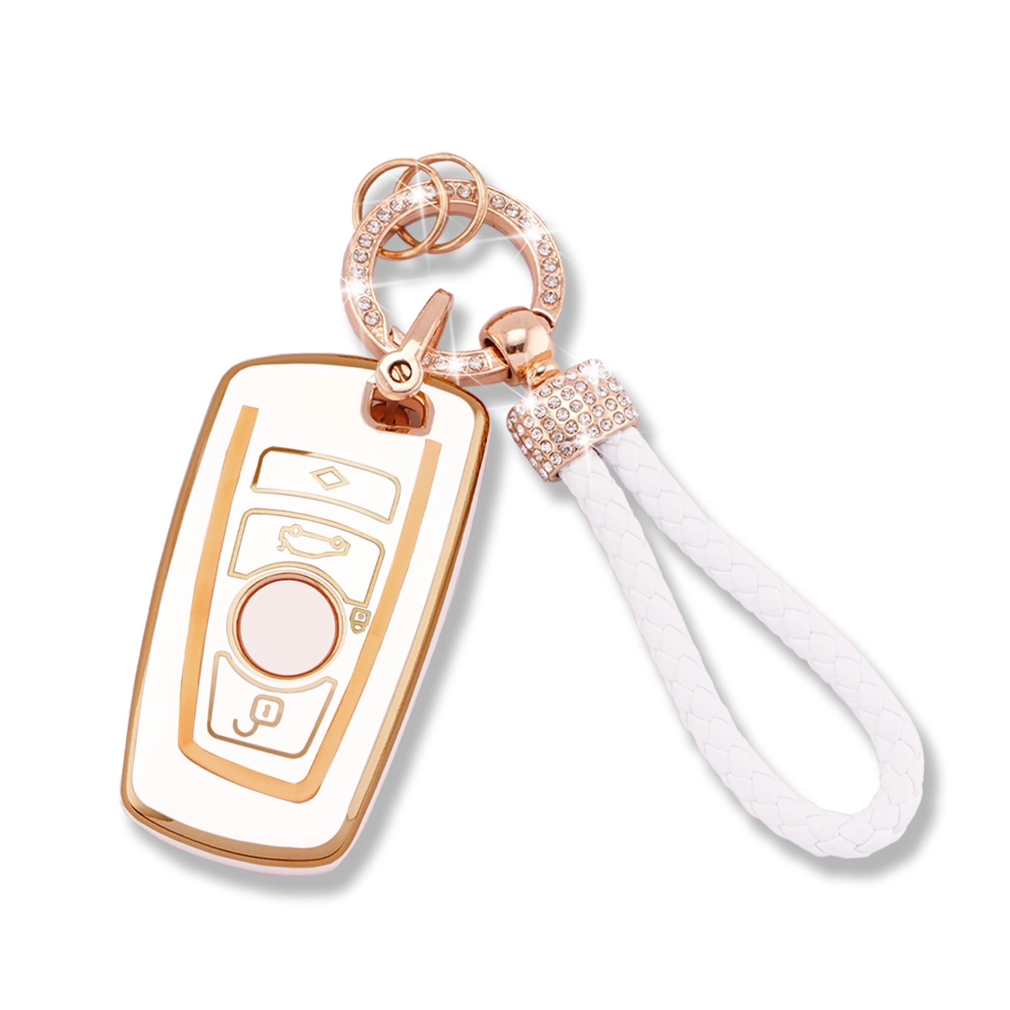 koaudb Car Key Fob Cover - Thermoplastic Polyurethane (TPU) Universal Fit