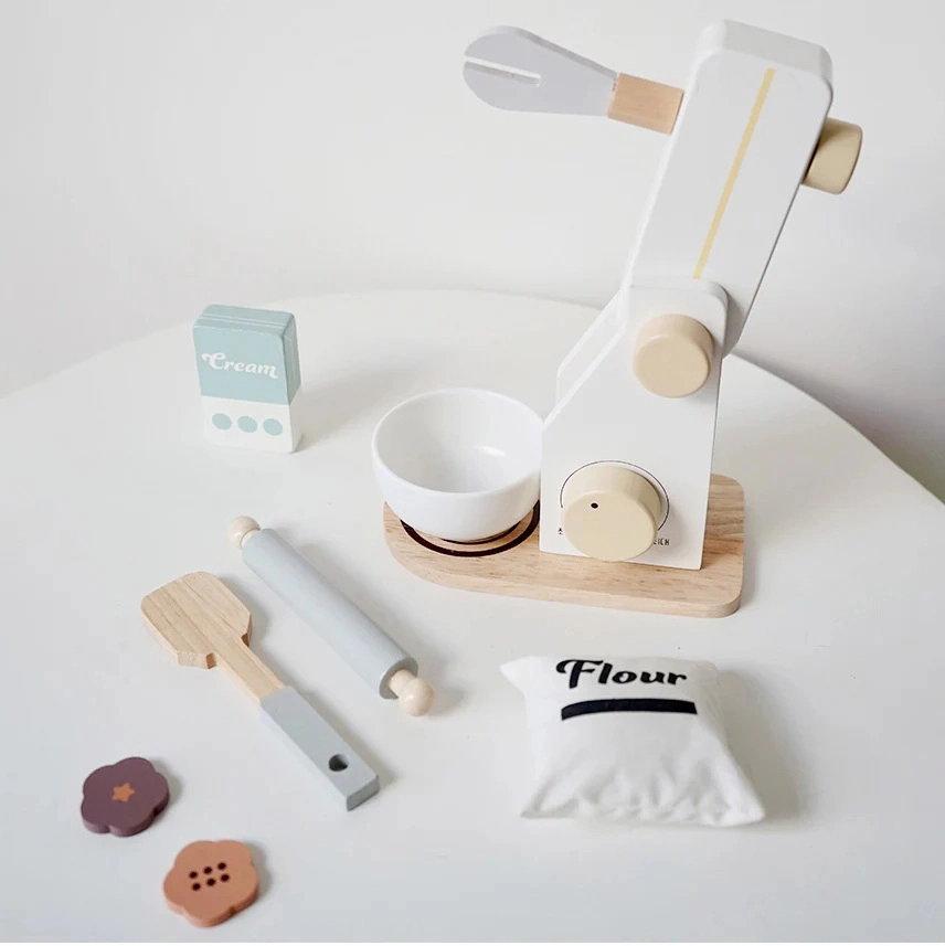 Kids Wooden Mixer Playset (5551007-TC8157)