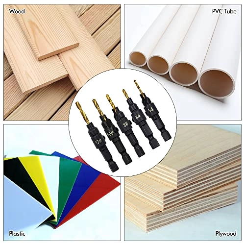 Countersink Drill Bit Set - 5PCS 2mm 2.3mm 2.8mm 3mm 3.5mm