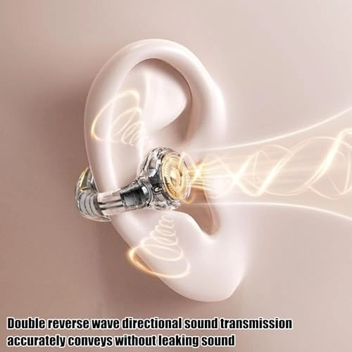 Open Ear Clip Headphones - Wireless Earbud