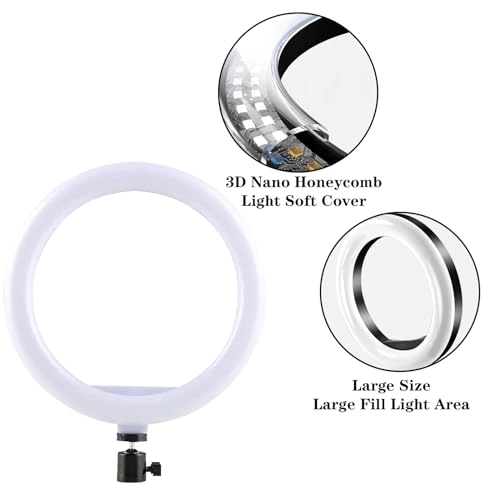 Selfie Ring Light - 3 Light Modes 10 Brightness Levels USB Powered