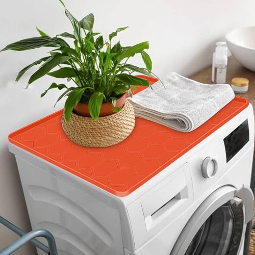 Mini Fridge Silicone Mat - 24''x24''x0.6'' Orange