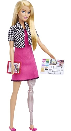 Barbie Interior Designer Doll - Prosthetic Leg Blonde Ages 3+