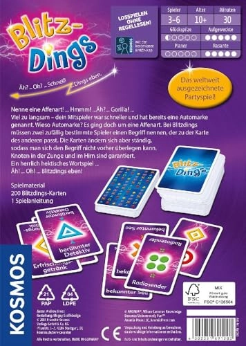 Blitzdings - English, French, German, Italian, Spanish 10 years and up