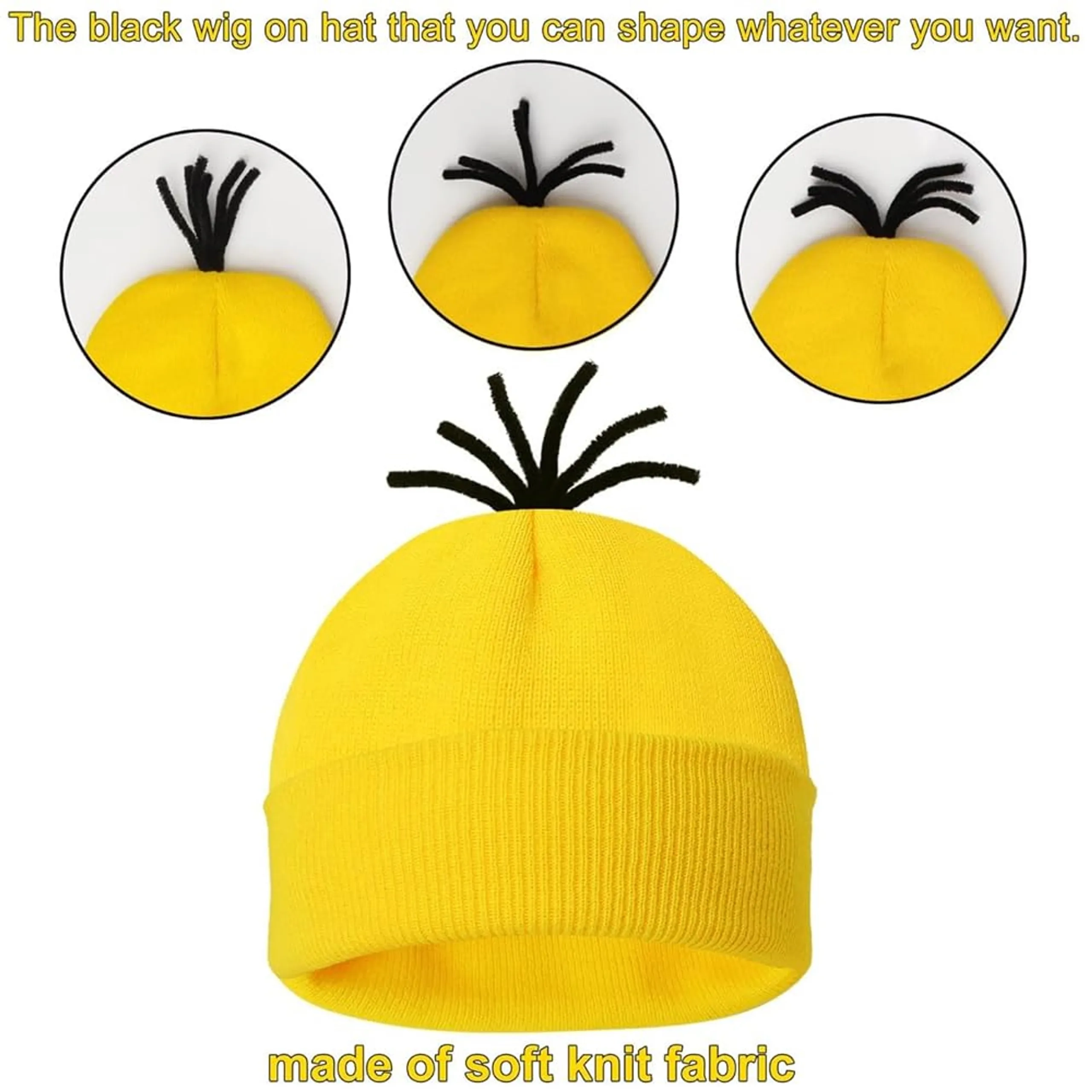 Minion Costume Accessories - 4Pcs kids and adults