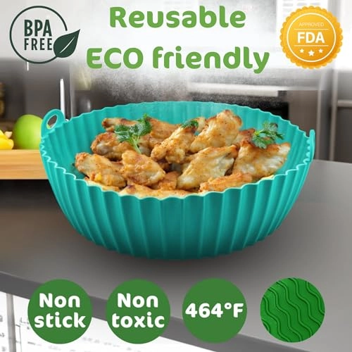 Silicone Air Fryer Liners - 2-Pack