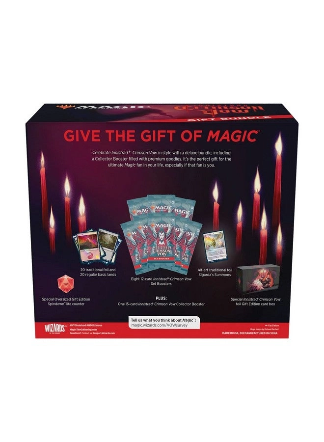 Innistrad: Crimson Vow Set Booster - 8pcs + Innistrad: Crimson Vow Collector Booster - 1pcs + Innistrad: Crimson Vow Accessories - 40pcs