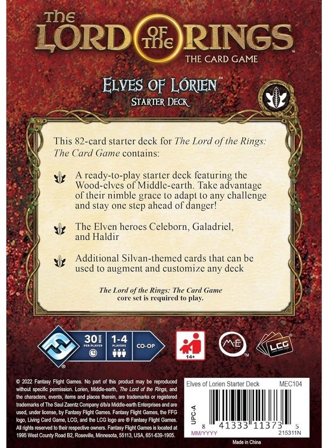 The Lord of the Rings: LCG - Elves of Lórien - Starter Deck (German)