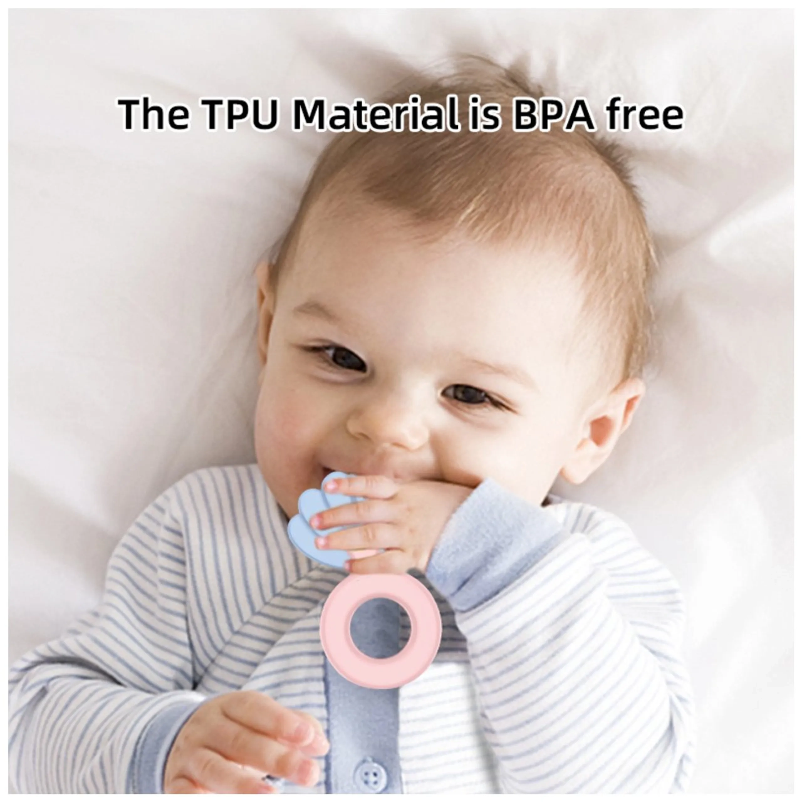 Baby Rattles & Teether Sensory Toy Set - 0 Months+ BPA-free Multicolor