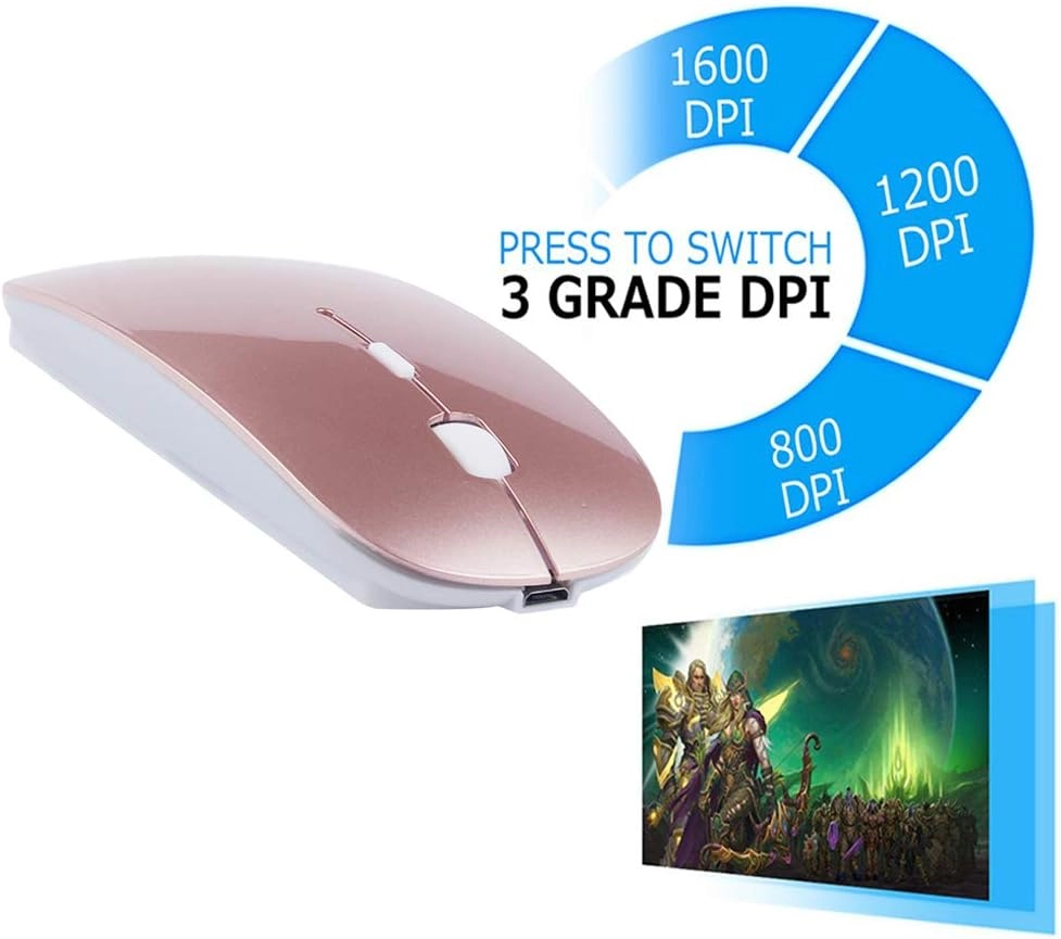LED Rechargeable Mouse - Bluetooth