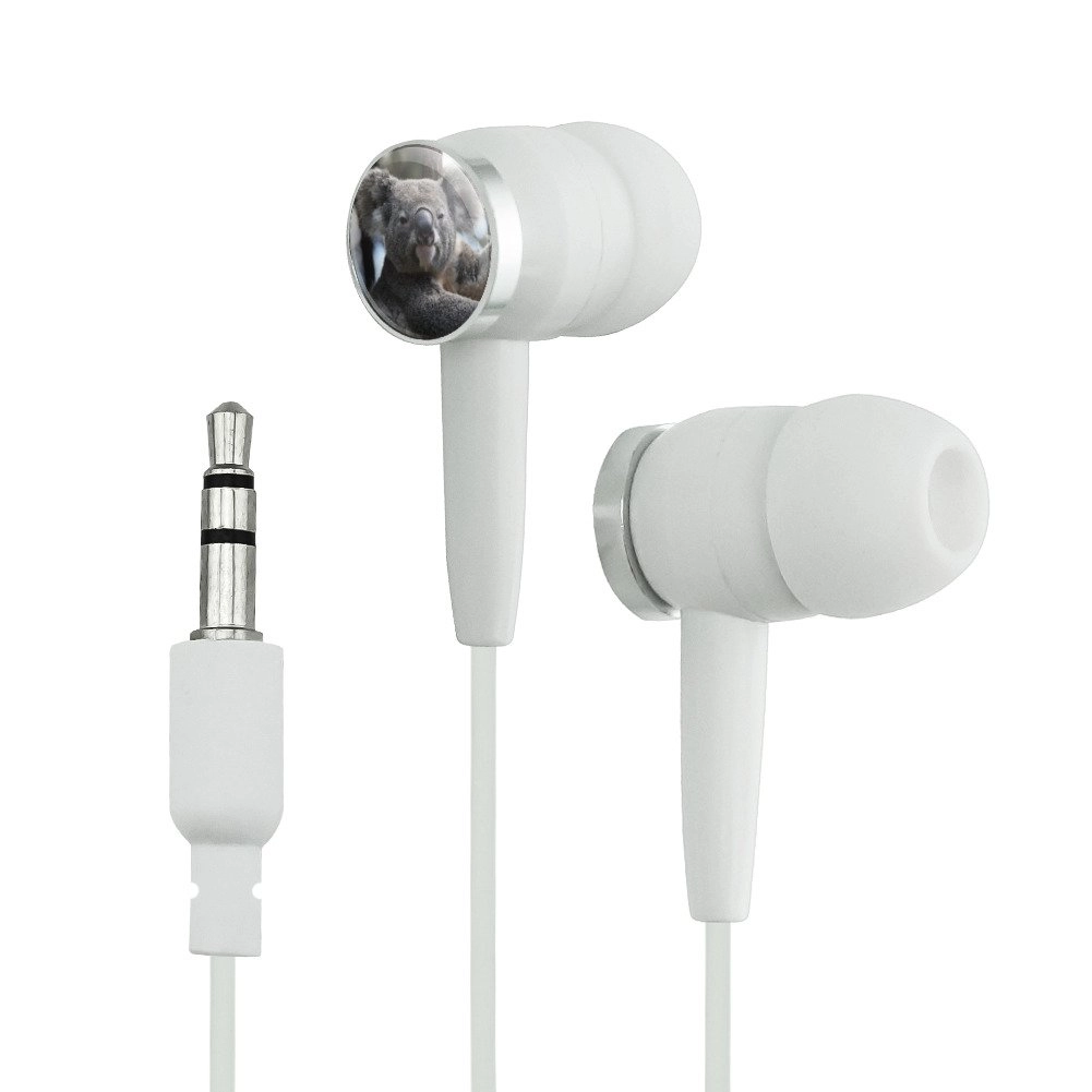 Graphics and More Koala Face Novelty in-Ear Earbud Headphones - Wired Earbud