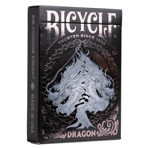 Playing Cards - Dragon - Silver Foil Air Cushion Finish