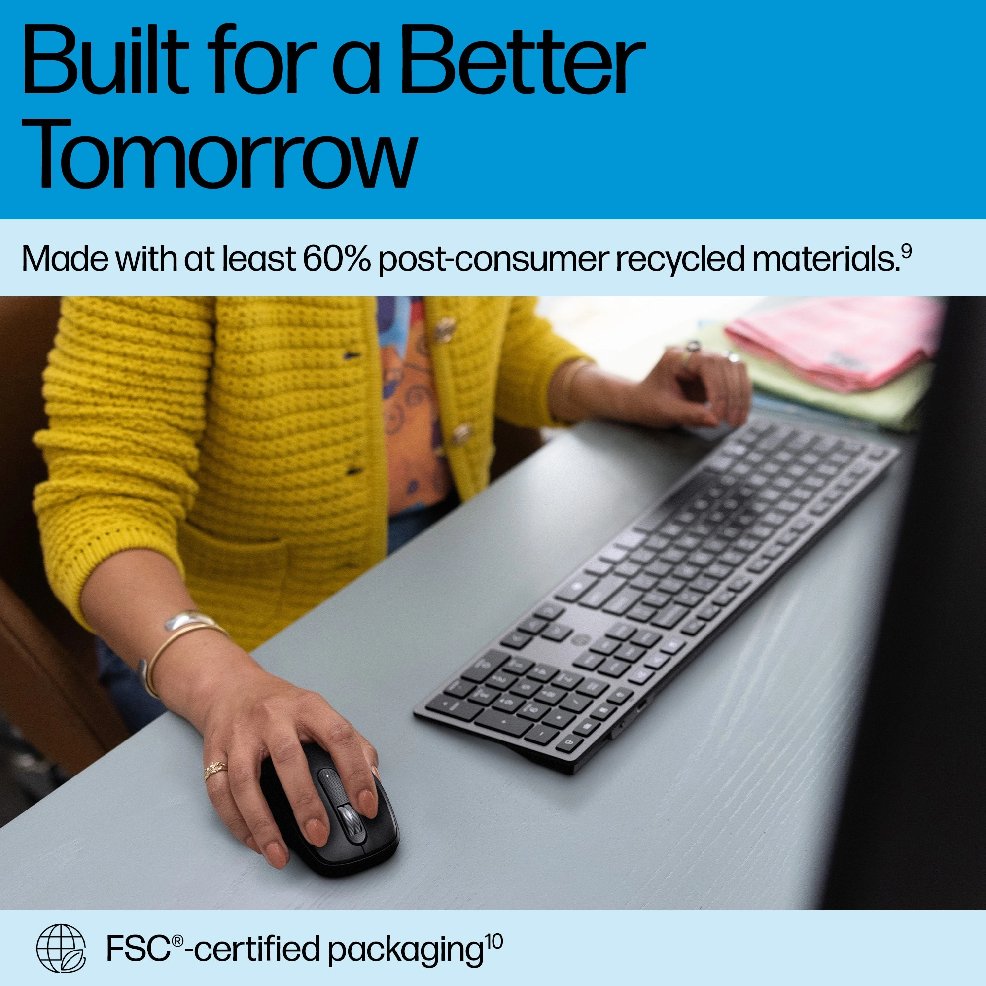 720 Multi Device Rechargeable Wireless Keyboard And Mouse Combo - Wireless