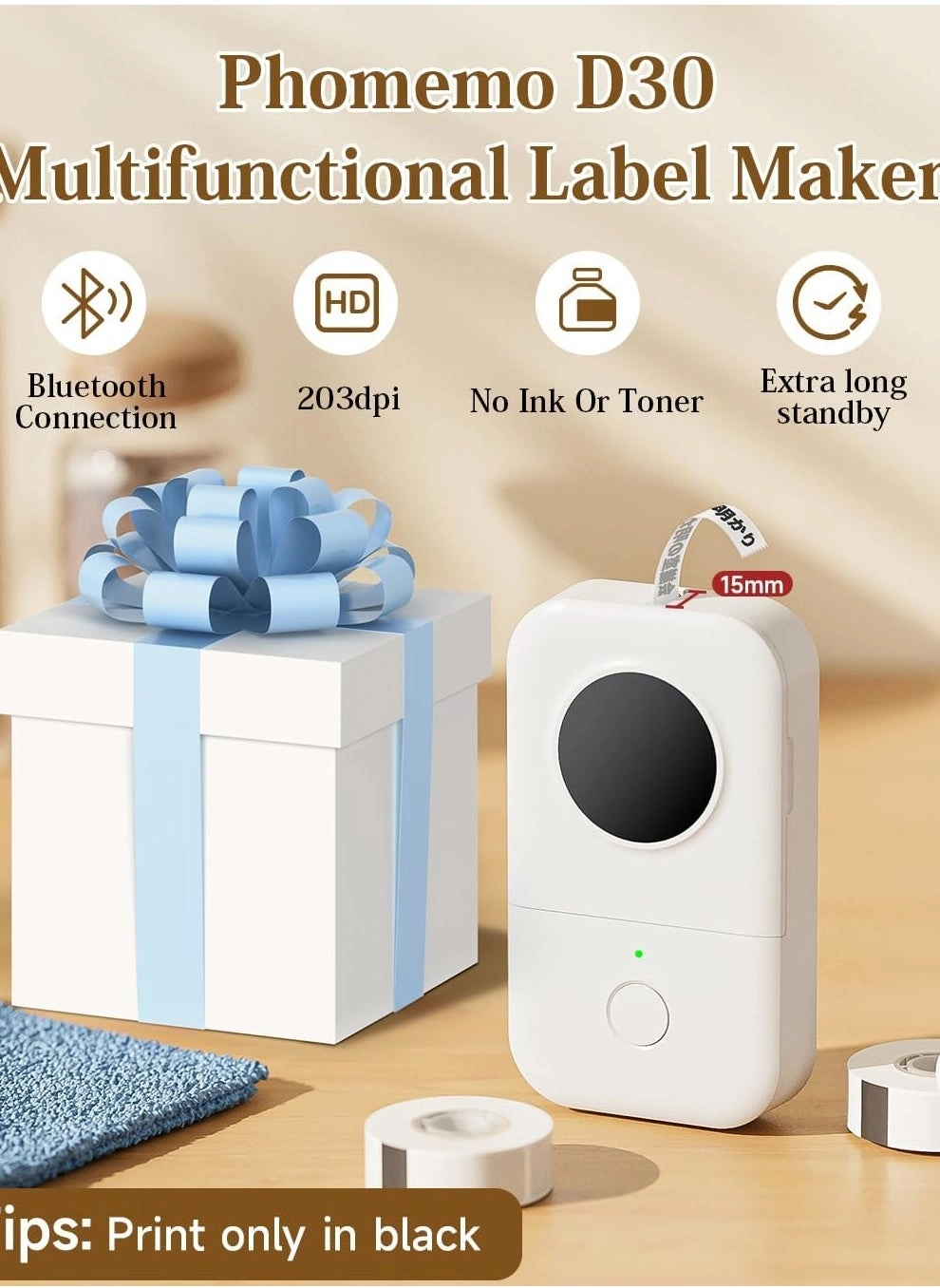 D30 - Direct thermal 12mm