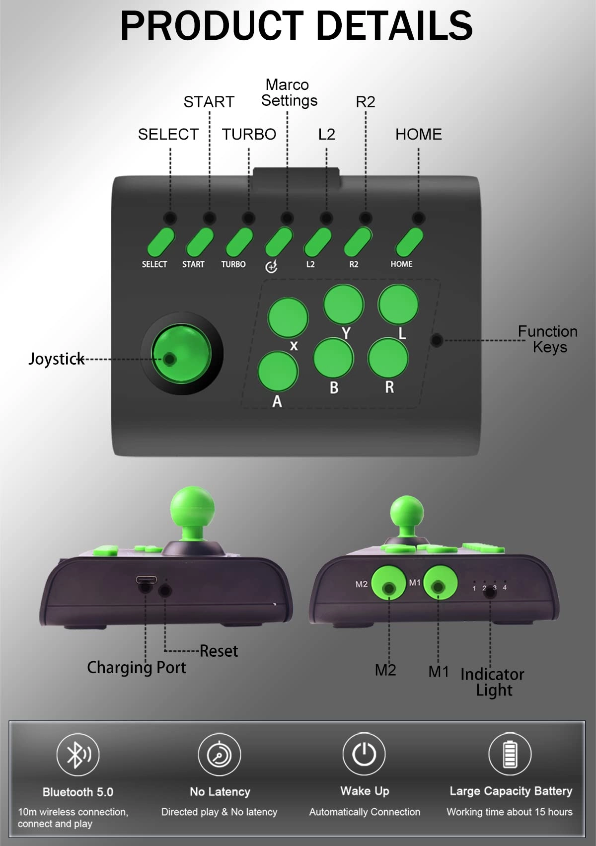 Arcade Fight Stick - Black