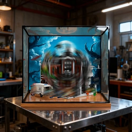 Display Case - 40 x 35 x 35 cm 3 mm ultraklares Acrylglas UV-Schutz