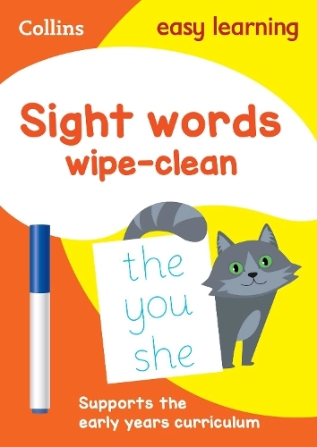 HarperCollins Publishers Sight Words Wipe Clean Activity Book - 3-5